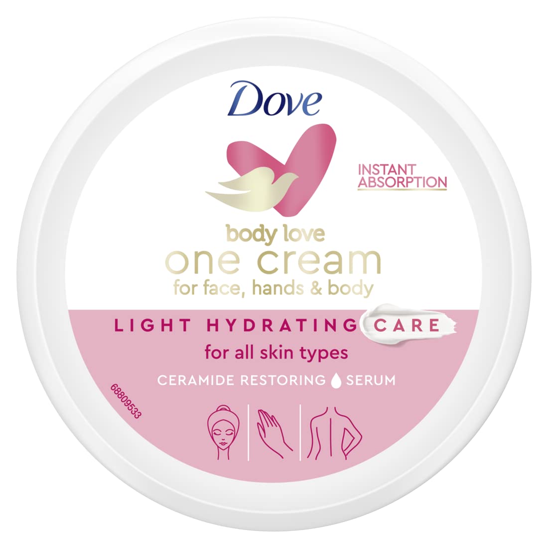 Dove Body Love One Cream | Light Hydrating Care (Face, Hands & Body)