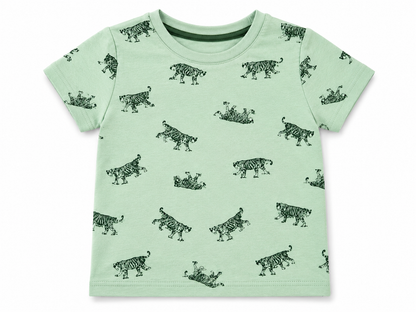 Premium Quality Boys Tiger Print Summer Shirt