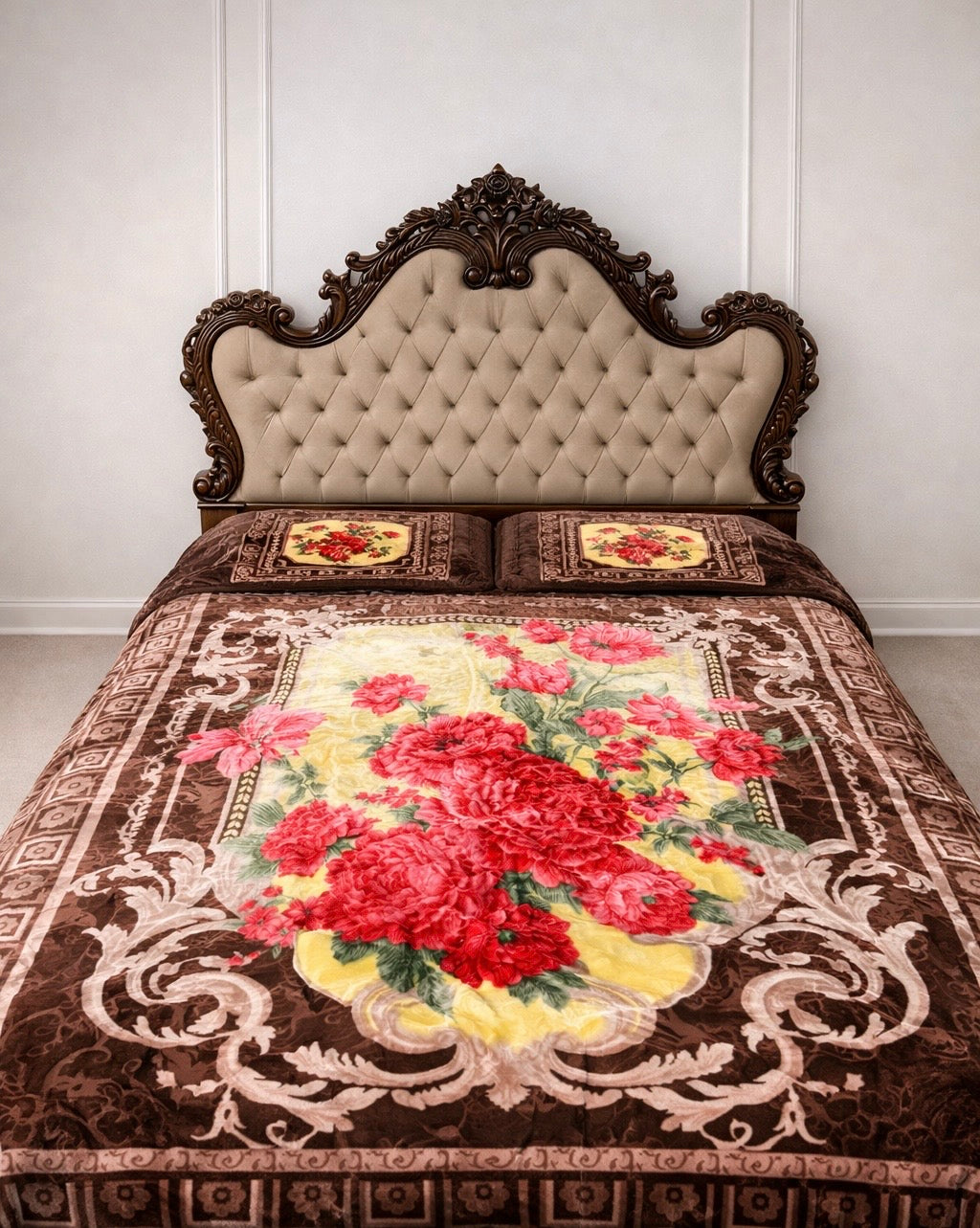 Imported All Season Luxury Soft Cloudy Embossed Blanket Set 4 Piece