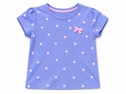 Premium Quality Girls Polka Dot Summer Shirt