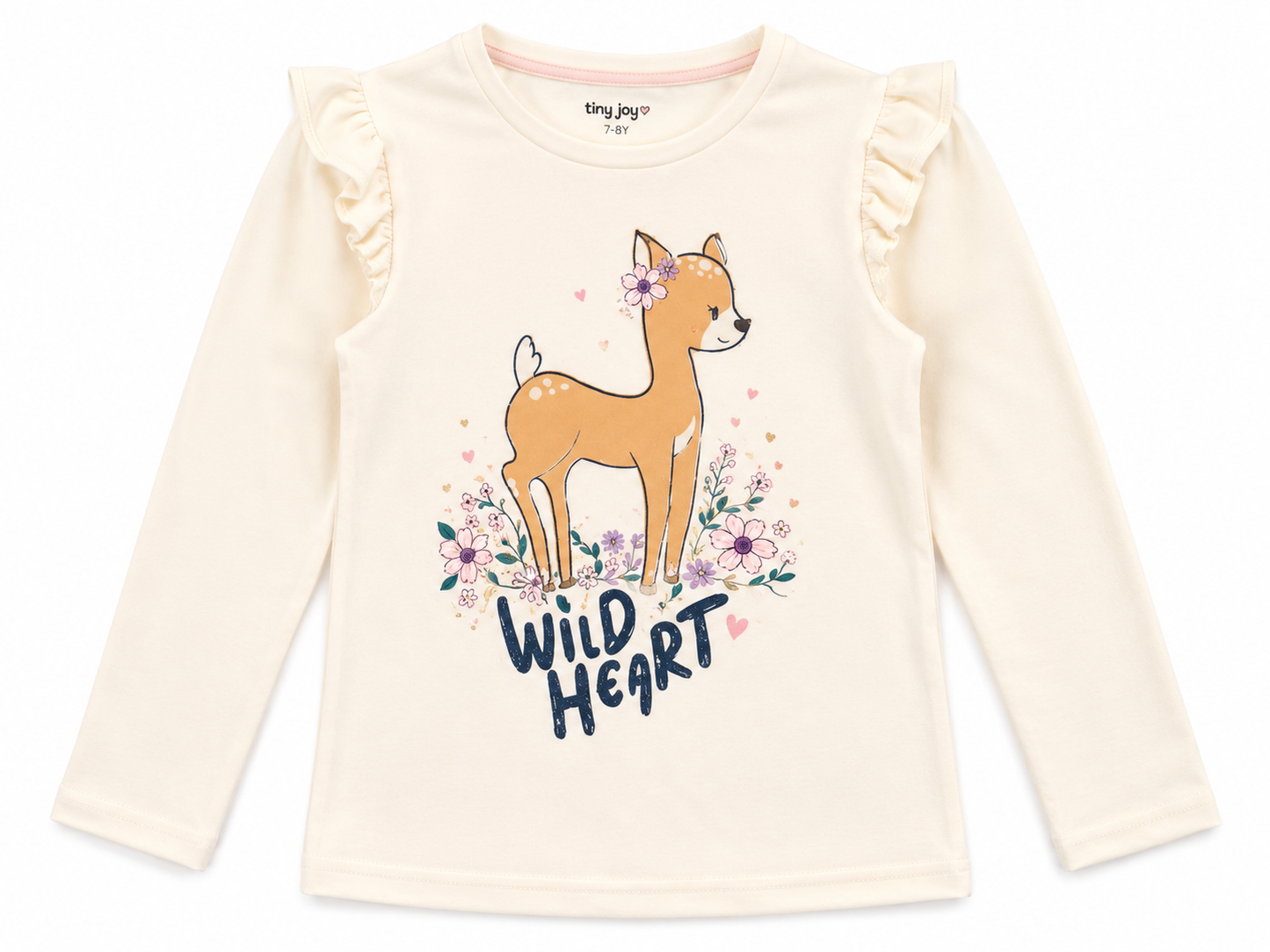 Wild Heart Deer Girls Shirt