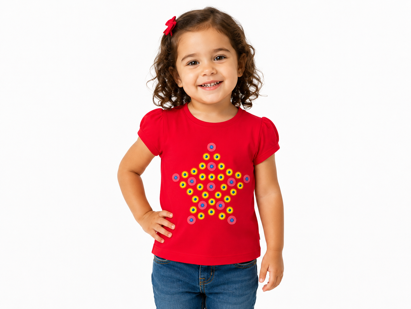 Premium Quality Girls Star Graphic T-Shirt