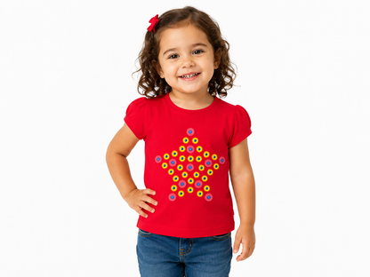 Premium Quality Girls Star Graphic T-Shirt