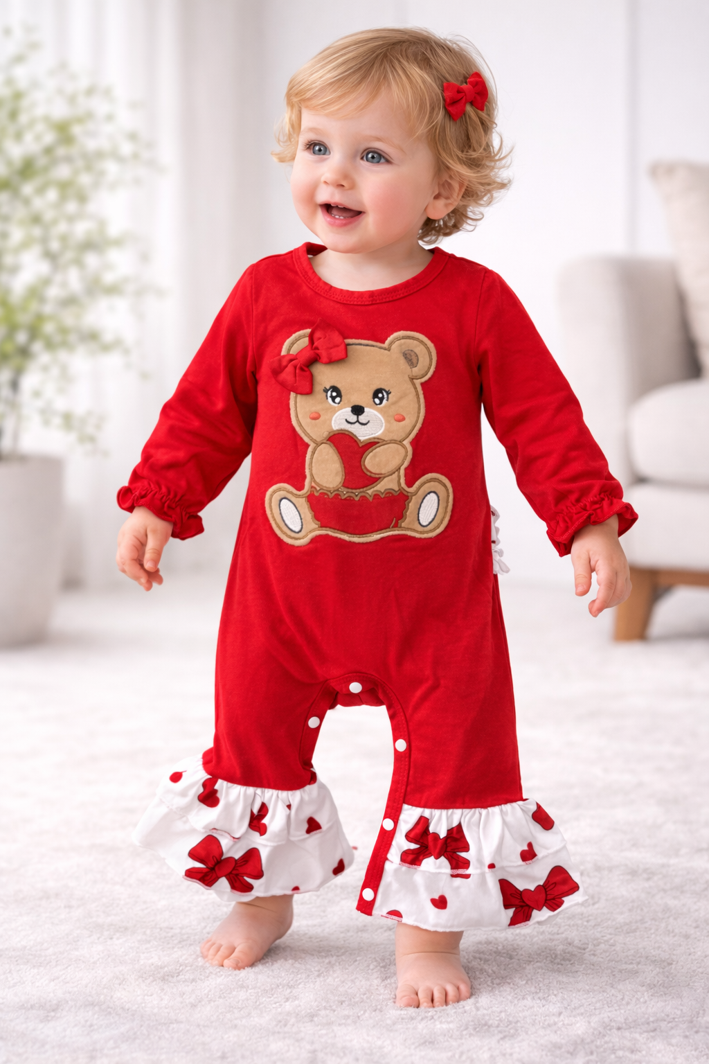Red Baby Romper