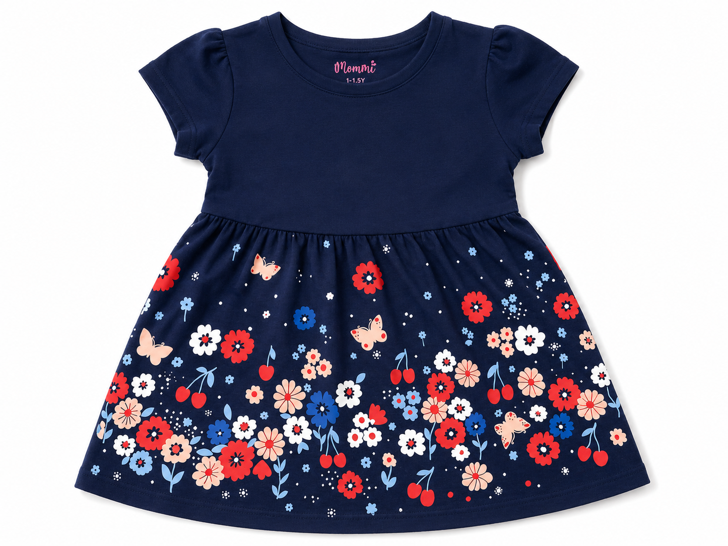 Midnight Blossom Girls Dress