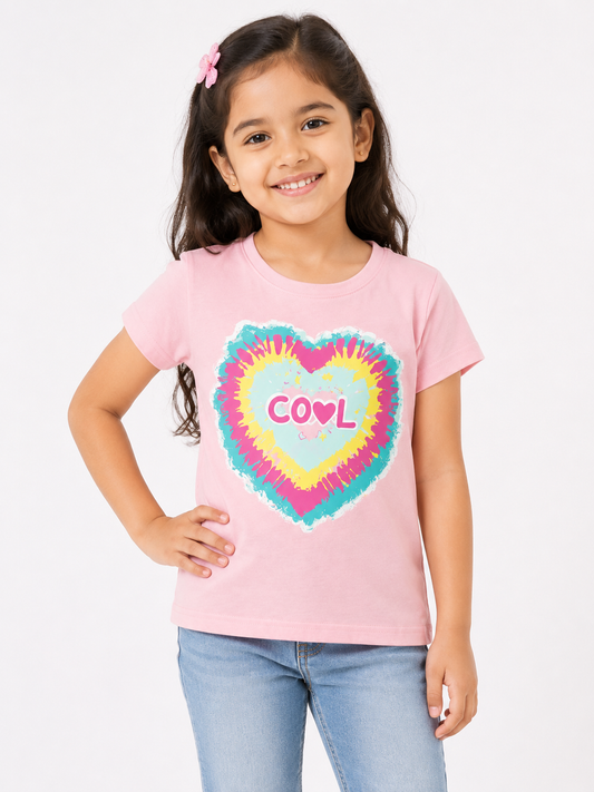 Premium Quality Girls Cool Heart Shirt