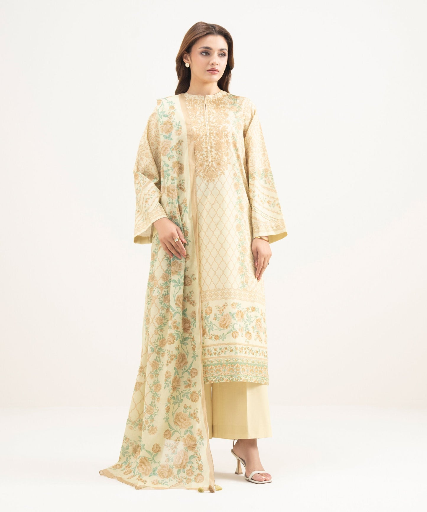 SAPPHIRE 3 PIECE - PRINTED LAWN SUIT