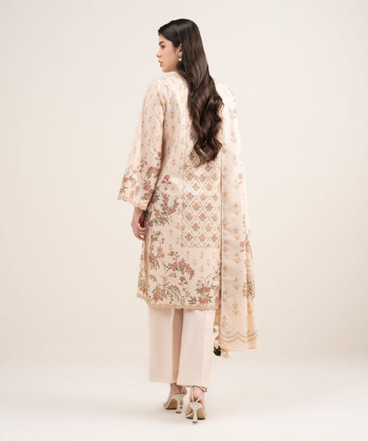 SAPPHIRE 3 PIECE - PRINTED ZARI LAWN SUIT