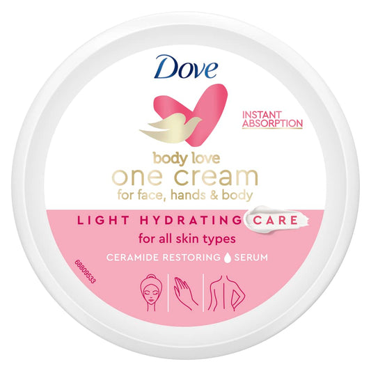Dove Body Love One Cream | Light Hydrating Care (Face, Hands & Body)