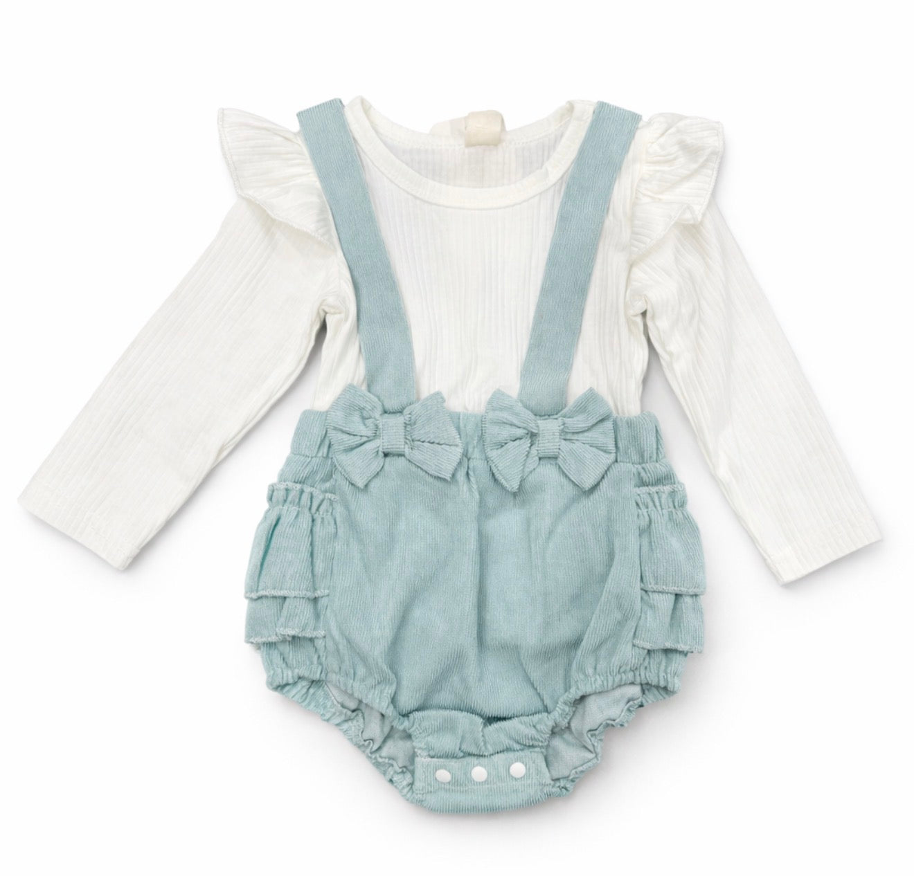 Baby Girl Bow Romper Set