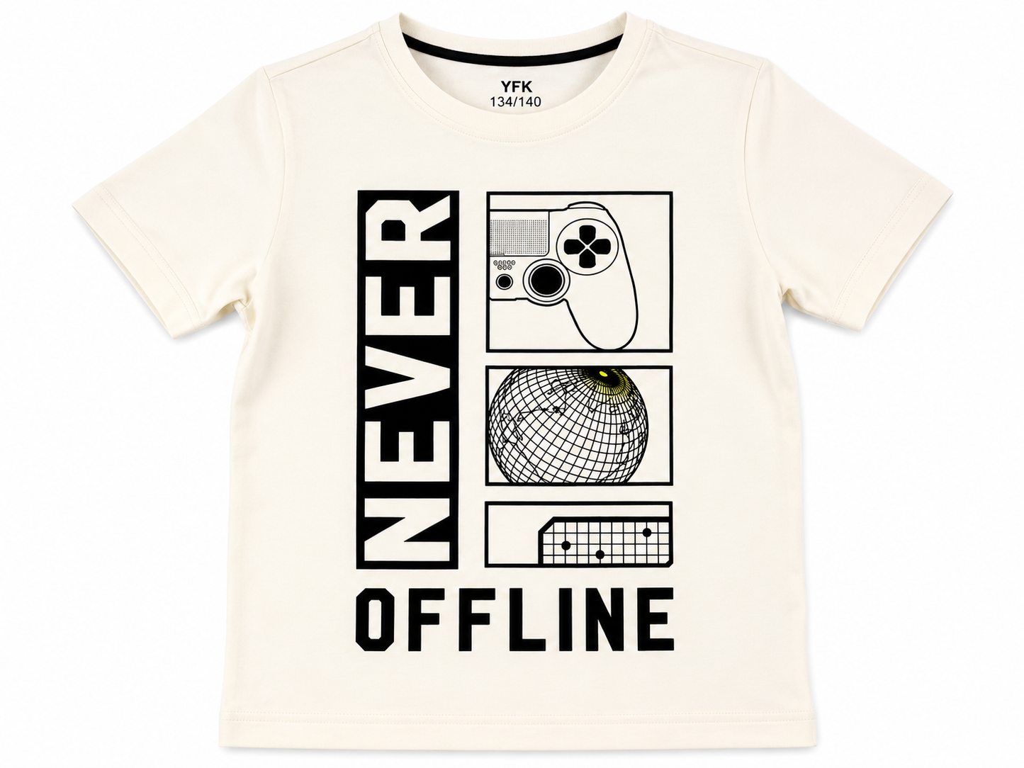 Never Offline Gamer Boys Shirt