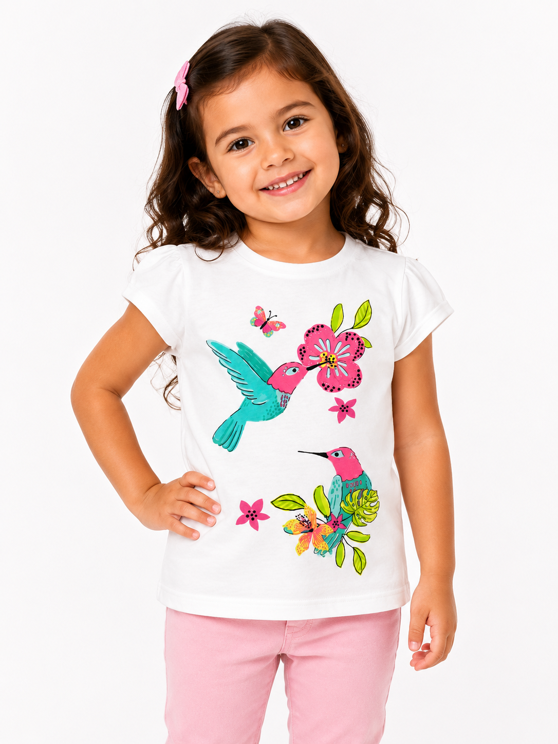 Premium Quality Girls Hummingbird Summer Shirt