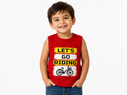 Premium Quality Boys Let’s Go Riding Tank Top